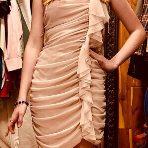 Express One Rosy Cream Dress